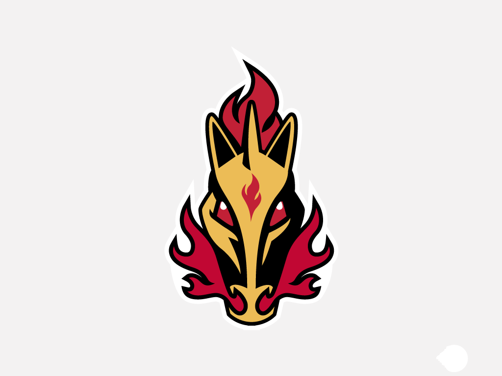 Calgary Flames logo DIY iron on transfer (heat transfer)
